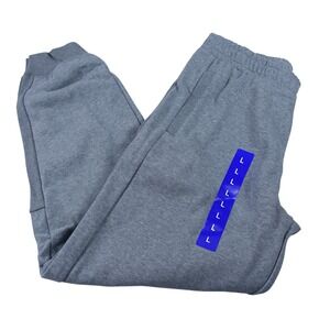 Puma Fleece Jogger Pants Men Large Inseam 31 Style 68926802 Pockets Gray NWT